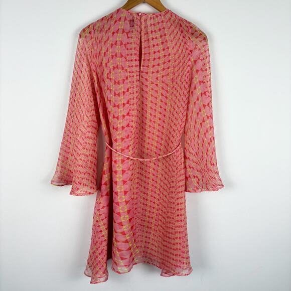 NWT MISA Petra Pink Long Sleeve Mini Dress - Picture 5 of 11
